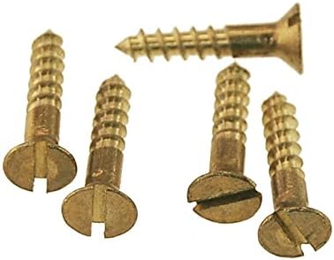Picture of Brighton Best 114422 #6X1" Flat Head Slot Brass Wood Screw
